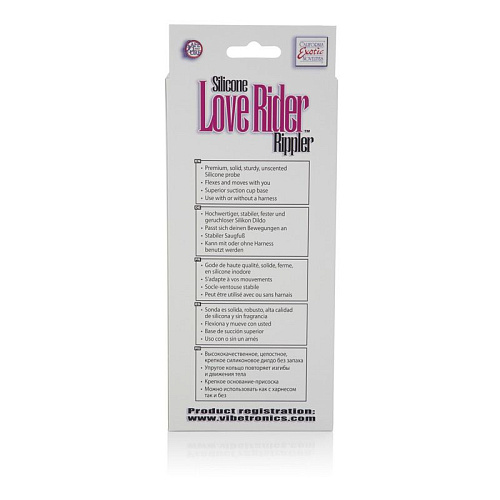 Розовый фаллоимитатор-насадка на присоске California Exotic Novelties Rippler SE-1498-61-3