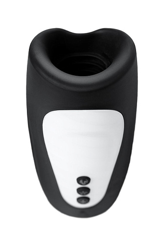 Вибромастурбатор чёрного цвета D-PENG Aircraft Cup D-PENG DP-18001