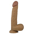 Реалистичный коричневый фаллоимитатор Erokay Big Man XXL EK-1608-BRW (20 см)