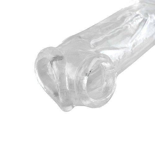 Прозрачная закрытая насадка-реалистик Sextoy 2011 00518 A