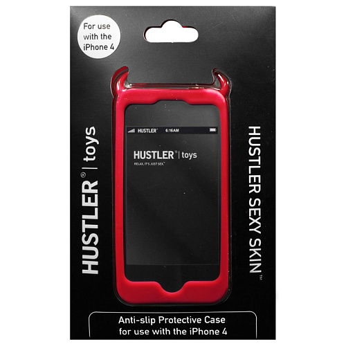 Красный чехол из силикона для iPhone 4, 4S Hustler H45533-11001