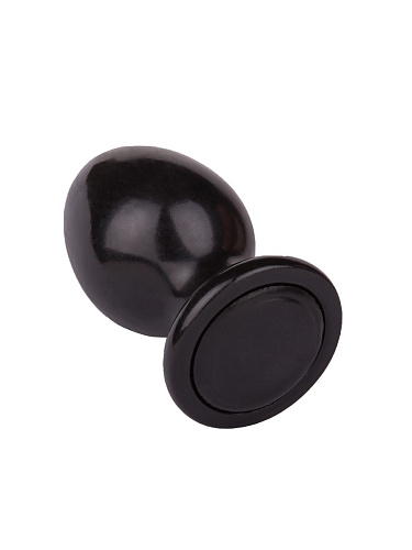 Чёрный анальный плаг LOVETOY (А-Полимер) Glide L 420803 (11,7 см)