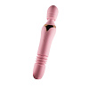 Двусторонний жезловый вибратор розового цвета с нагревом RestArt Fakel RA-319 (24 см)