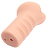 Мастурбатор-вагина телесного цвета с рёбрышками внутри тоннеля Pornhub Ribbed Pussy Stroker  94860