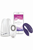 Фиолетовый вибромассажёр для пар на радиоуправлении We-vibe Sync-Pur