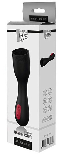 Чёрный мастурбатор для головки пениса Dream Toys HEAD MASTER 21599