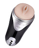 Мастурбатор-вагина телесного цвета в серебристо-черной колбе Nalone Magician CS-F001-1