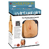 Реалистичный мастурбатор-вагина телесного цвета с вибрацией Topco Sales Virtual Girl 1072647