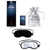 Чёрный с серым набор из двух масок на глаза Fifty Shades of Grey Soft Blindfold Twin Pack FS-40177