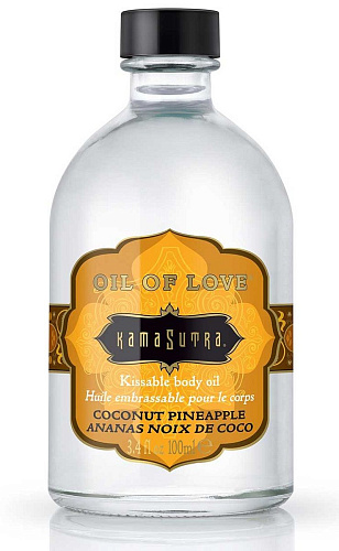 Масло для тела с ароматом кокоса и ананаса Kama Sutra Oil Of Love Coconut Pineapple E26900 (100 мл)