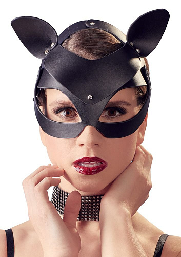 Чёрная маска на глаза с ушками Orion Cat Mask Rhinestones 24927251001