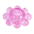 Розовое гелевое эрекционное кольцо-«Цветок» ToyFa 818001-3