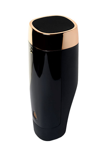 Чёрно-золотой мастурбатор с вибрацией Sirens Ares S-2