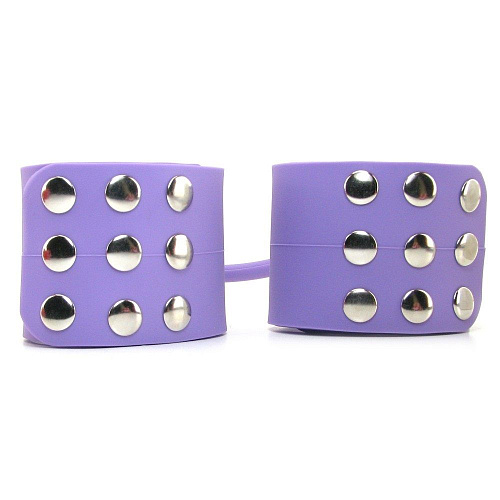 Сиреневые наручи из силикона Pipedream SILICONE CUFFS PD4570-12