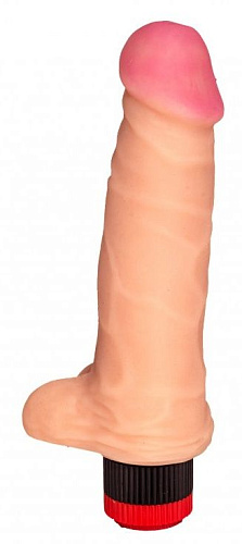 Телесный реалистичный вибратор Сумерки богов №71 3202-71 BX DD (17,5 см)