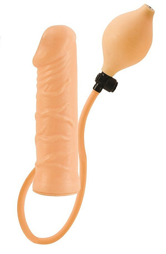 Телесный анальный расширитель California Exotic Novelties Inflatable Stud SE-0431-01-3 (17 см)