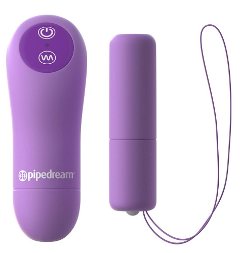 Фиолетовые трусики с вибропулей и пультом Pipedream Crotchless Panty Thrill-Her PD4933-12