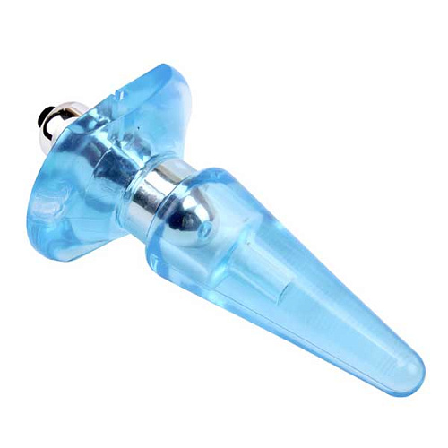 Голубой анальный вибростимулятор Chisa CN-371410502 (10 см)