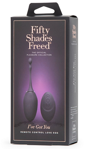 Фиолетовое виброяйцо Fifty Shades of Grey I ve Got You Rechargeable Remote Control Love Egg FS-69147