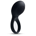 Чёрное перезаряжаемое эрекционное виброкольцо Svakom Tyler SRING-01-BLK