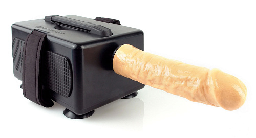 Чёрная секс-машина для вагинально-анальной стимуляции Pipedream PD3762-00