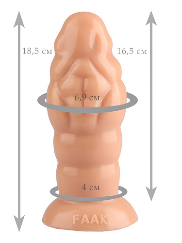 Телесная фантазийная пробка Сумерки богов 1016-77 BX DD (18,5 см)