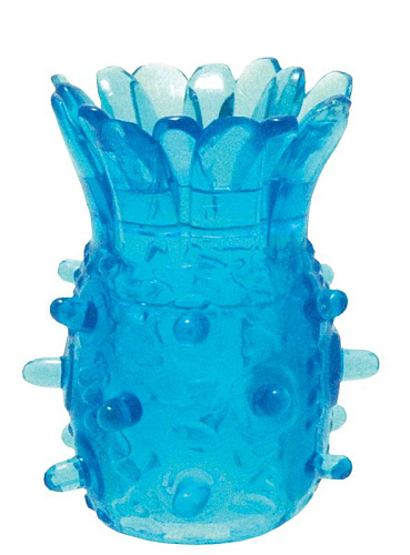 Насадка на пенис в виде распускающегося цветка в синем цвете Seven Creations SILICON TICKLER COCK RING 2K754CBLU