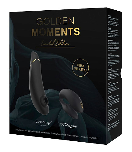 Чёрный подарочный набор Womanizer Golden Moments 05519450000