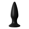 Чёрная малая анальная вибропробка Pipedream Small Rechargeable Anal Plug PD4773-23 (10,9 см)