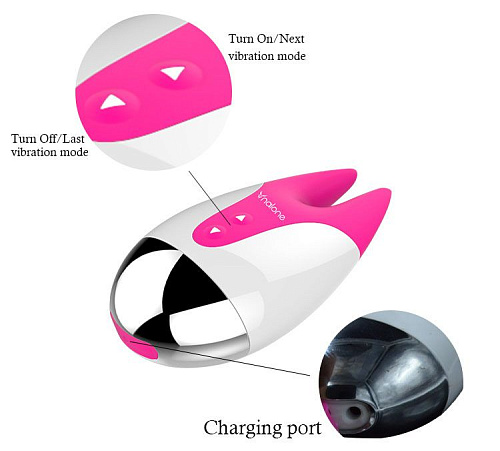 Бело-рзовый вибратор для стимуляции клитора Nalone FiFi VS-VR40