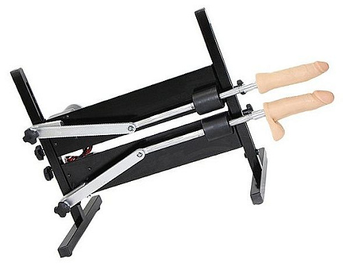 Чёрная секс-машина LoveMachines «Дабл-Слайдер» Power FM0217