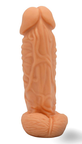 Фаллоимитатор телесного цвета на трусиках с плагом LOVETOY (А-Полимер) Конг 285503 (20,5 см)
