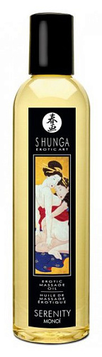 Массажное масло с ароматом таитянской монои Shunga Serenity Monoi 1013 (250 мл)