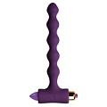 Фиолетовая анальная виброёлочка Rocks-Off PETITE SENSATIONS PEARLS PURPLE E27598 (16,9 см)