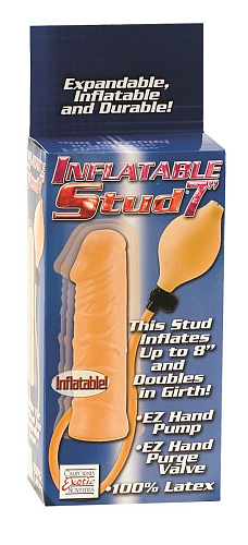 Телесный анальный расширитель California Exotic Novelties Inflatable Stud SE-0431-01-3 (17 см)