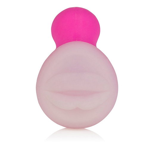 Массажёр розового цвета со съёмной насадкой для заморозки California Exotic Novelties Posh Silicone Kiss SE-2078-30-3