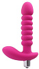 Розовый анальный рельефный вибростимулятор Howells 188011pink (17 см)