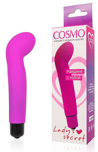 Ярко-розовый изогнутый вибромассажёр точки G Bior toys CSM-23051 (10,5 см)