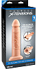 Телесный полый фаллоимитатор на ремешках Pipedream Silicone Hollow Extension PD4128-21