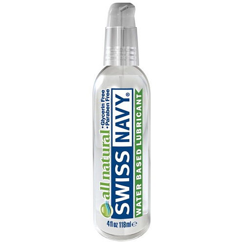 Гипоаллергенный лубрикант Swiss navy All Natural Water Base Lubricant SNAN4 (118 мл)