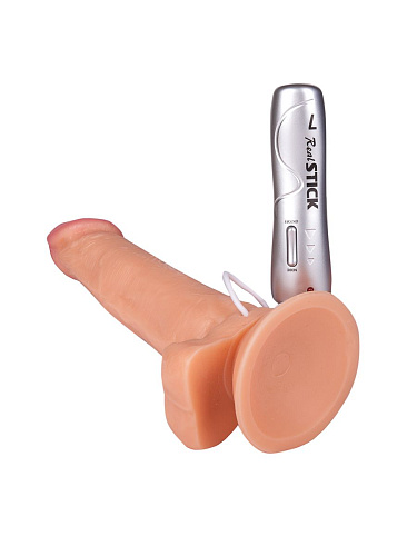 Вибратор-реалистик с 7 режимами вибрации телесного цвета ToyFa 581003 (17 см)