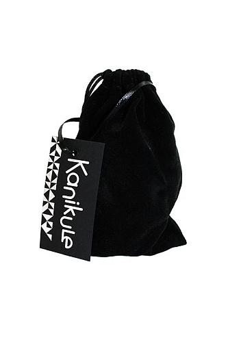 Золотистая алюминиевая анальная пробка с красным кристаллом-сердцем Kanikule KL-AL004LGR (8,4 см)