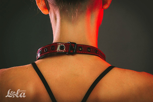 Чёрно-красный кляп-шарик Lola toys Love Bite 1153-01lola