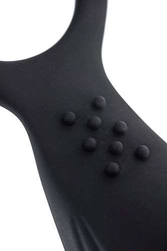 Чёрный стимулятор простаты с вибрацией Levett Maud 15049