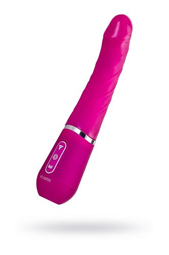 Розовый нереалистичный вибратор Ailighter Smart Telescopic Lover 191524 (27,1 см)