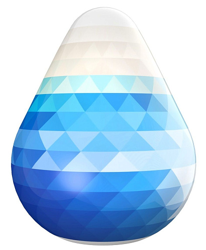 Белый эластичный мастурбатор-яичко Brazzers BRP011