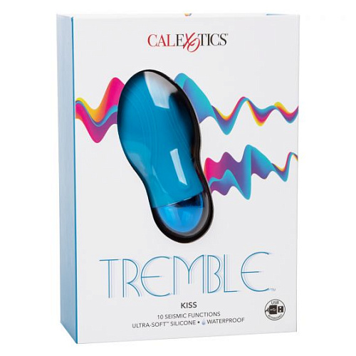 Голубой мини-вибратор California Exotic Novelties Tremble Kiss SE-4401-15-3 (12 см)