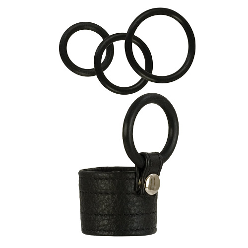 Чёрная сбруя на пенис California Exotic Novelties Zeus Adonis Leather Collection SE-1367-50-3