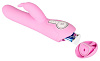 Нежно-розовый вибратор с клиторальным отростком Orion The Intelligent Rabbit 0591386 (22,3 см)