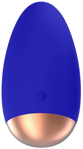 Синий вибратор для клиторальной стимуляции Shots Media BV Chic ELE008BLU